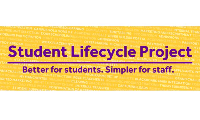 Student lifecycle project - better for students, simpler for staff