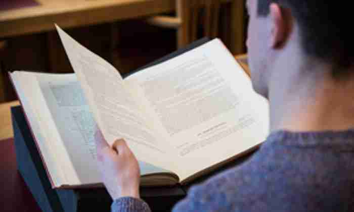 Student with books