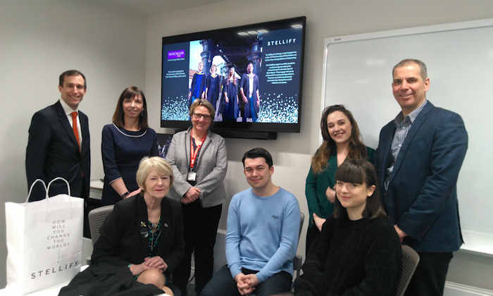 Nancy Rothwell meets the Stellify team, Callum and Phoebe