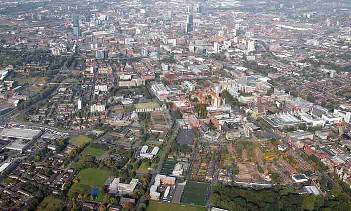 University of Manchester - aerial image
