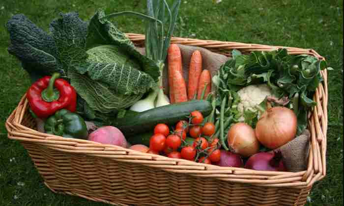Organic veg box