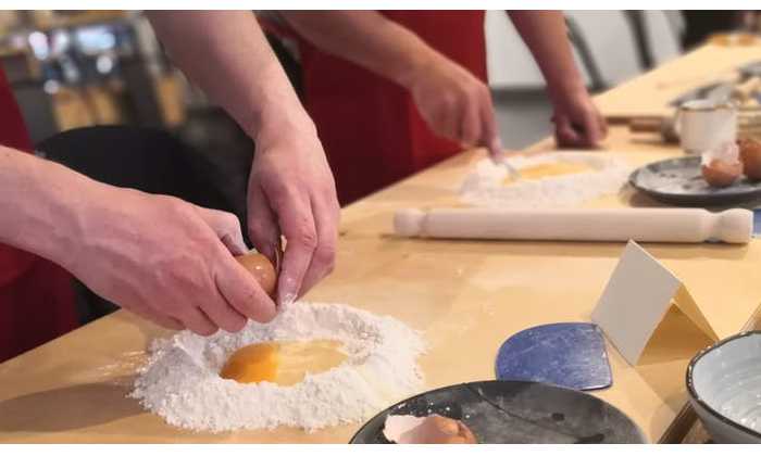 Picture of people making pasta