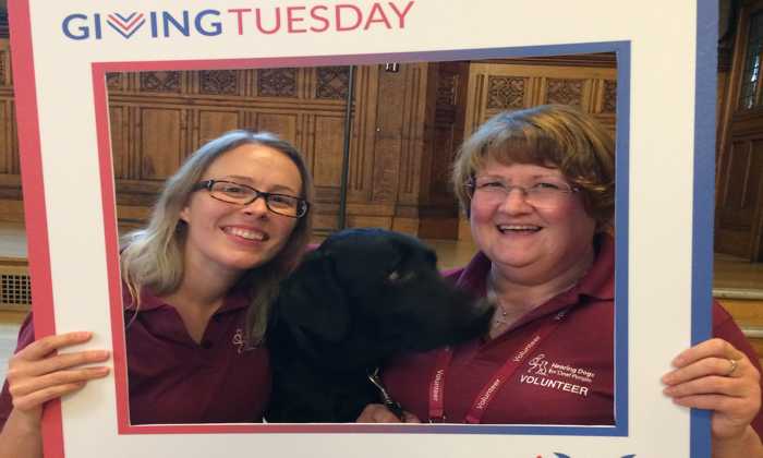 Volunteers with Hearing Dog