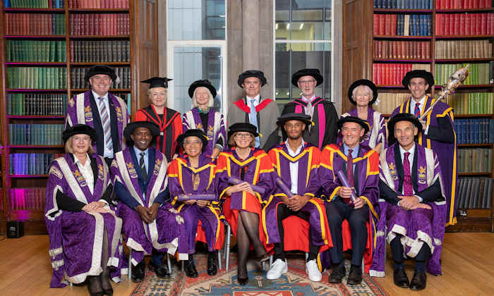 President and Vice-Chancellor Nancy Rothwell and honorary graduands