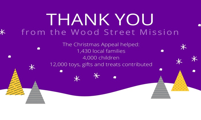 Wood Street Mission thanks