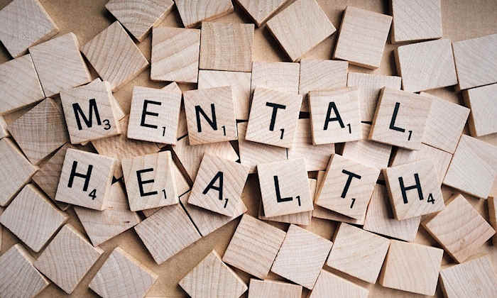 Mental health in Scrabble letters