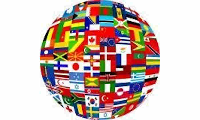 Globe of flag designs