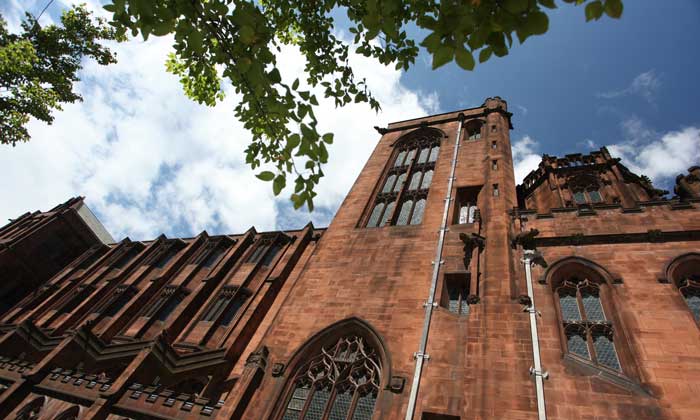 Exterior of The John Rylands Library