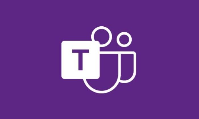 Microsoft Teams logo on a purple background
