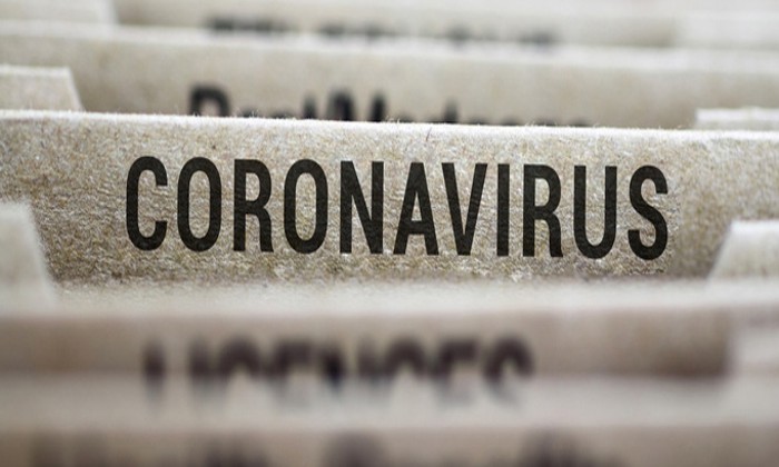 Coronavirus file label