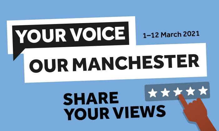 Your Voice, Our Manchester banner
