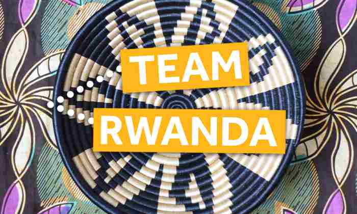 Team Rwanda colourful graphic