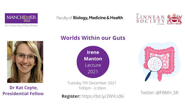 Worlds within our Guts - Irene Manton lecture flyer