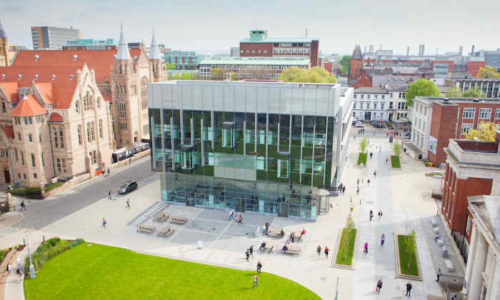 University of Manchester aerial view