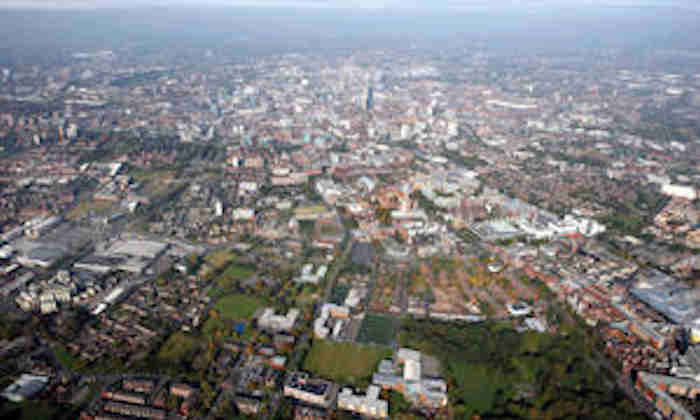 University of Manchester aerial view