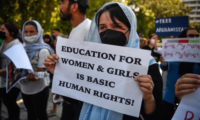 Afghani female students