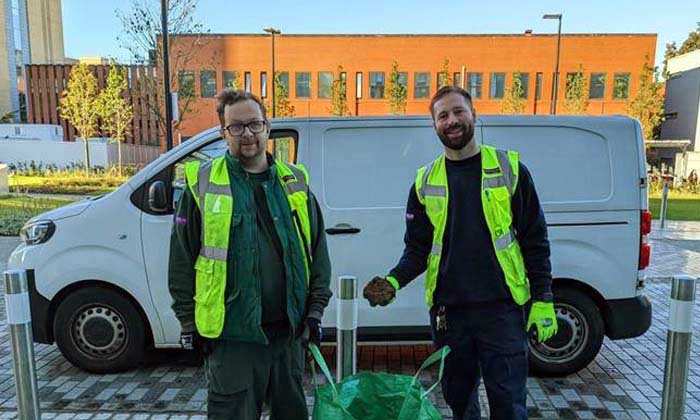 Landscaping team colleagues