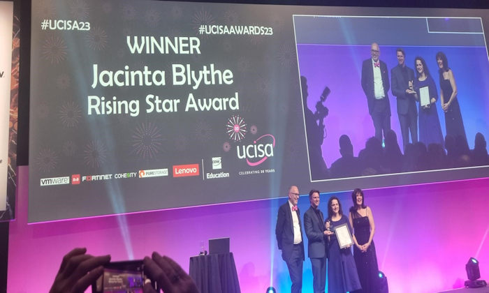 UCISA Awards - winner Jacintha Blythe
