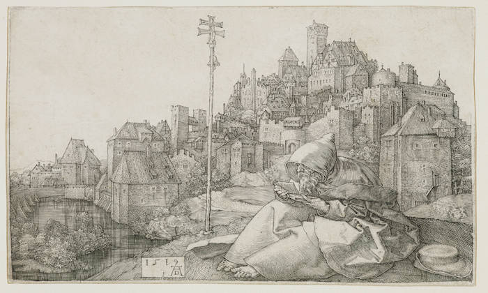 Albrecht Durer, Saint Anthony Before the Town