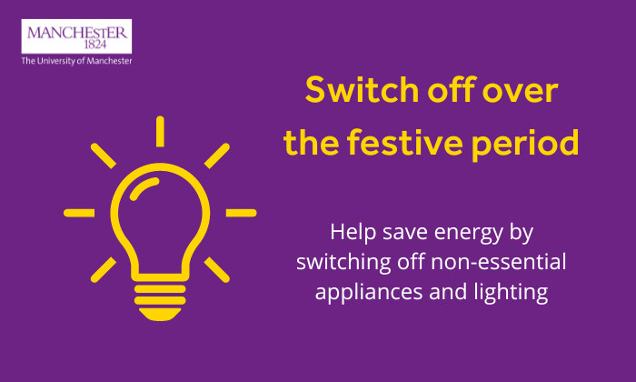 Switch off during the festive period
