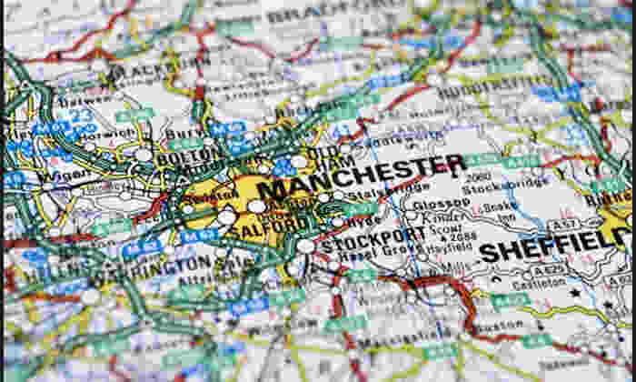 Map of Manchester