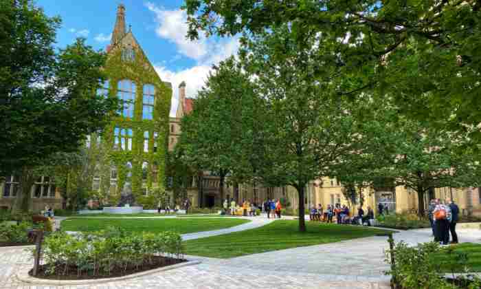 Photograph of the remodelled Old Quad 