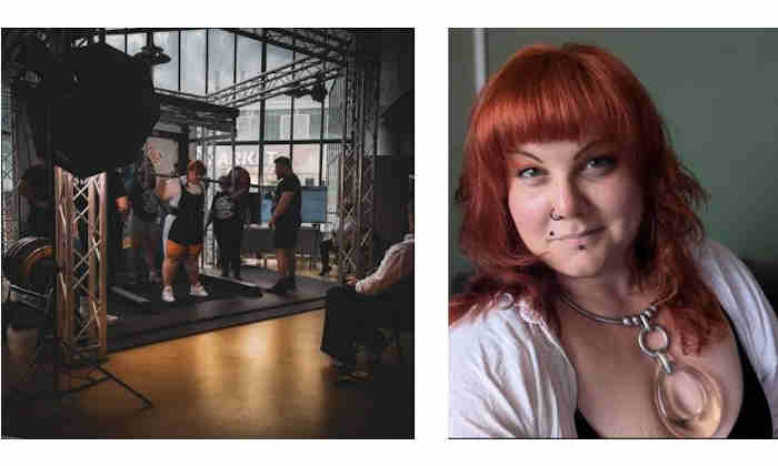 Charlotte Hooson Sykes powerlifting and portrait credit Gav Cottrell