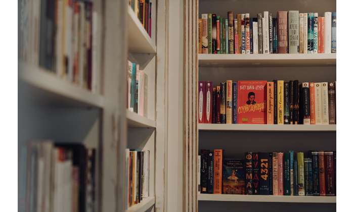 Image of Library shelves with books