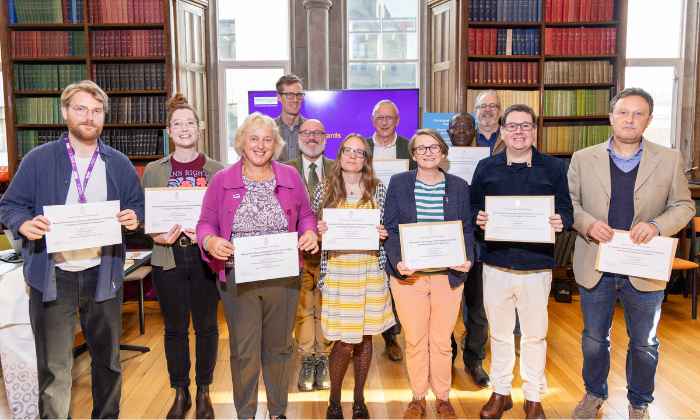 Group photo of SEED staff who were recognised at the awards