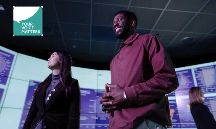 Image of colleagues working on tech projects 