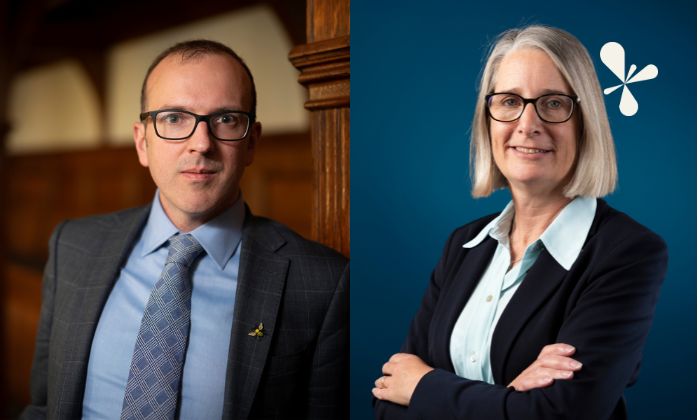 Professor John Holden and Carol Prokopyszyn