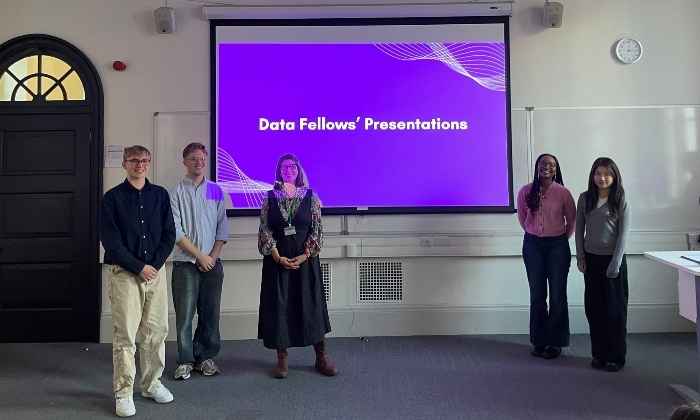 Professor Jackie Carter with Q-Step Data Fellows