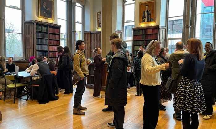 Colleagues at the Faculty Office Appreciation Awards in Christie's Bistro