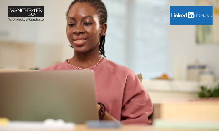 Colleague working on a laptop