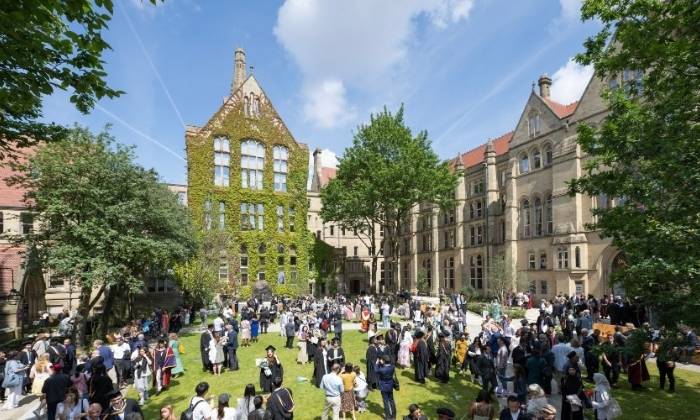Image of the Old Quad at graduation