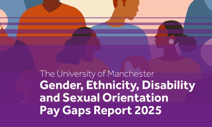 Opening page of the report - with text, and colourful graphic of people's heads 